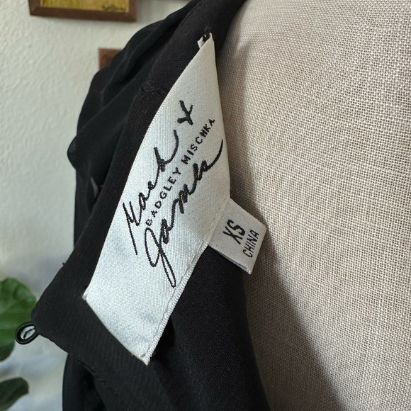 Mack & James Badgley Mischka Silk Angel Sleeve Party Dress Like New - Picture 8 of 9